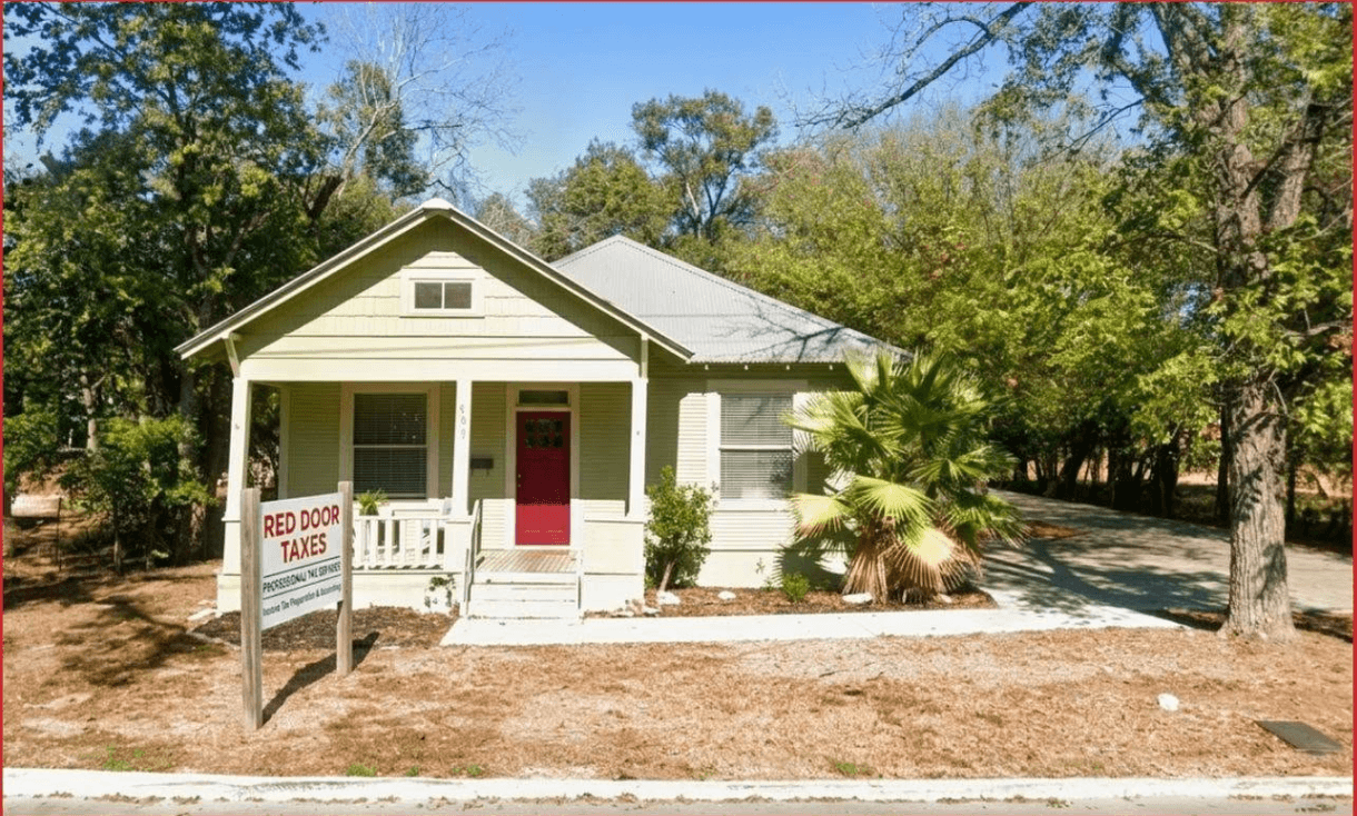 Map showing the new Red Door Taxes office location